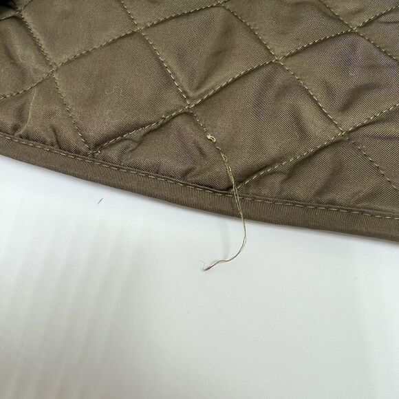 Burberry Green Quilted Lightweight Button Up Jacket Size M - Picture 2 of 12